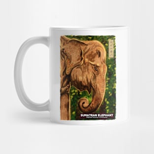 Sumatran Elephant - White Mug